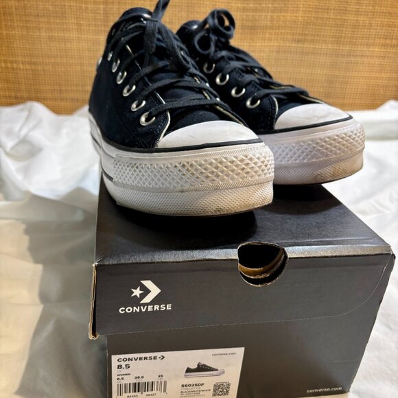 Converse Chuck Taylor® All Star® Platform Sneaker (Women) in Black - Picture 2 of 8